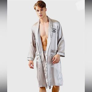 Wowcarbazole Men's Satin Robe